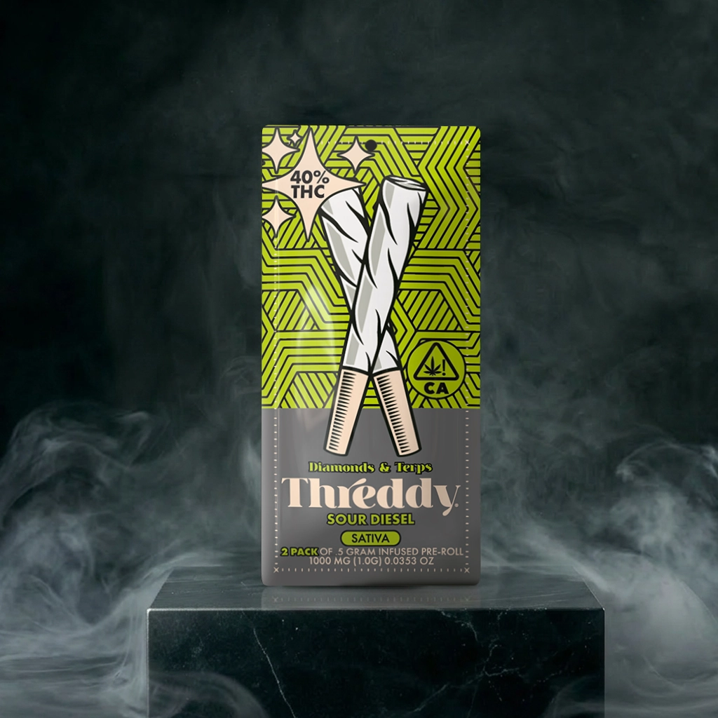 threddy-pre-roll-2pk-sour diesel